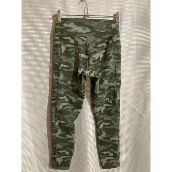 Victoria's Secret Ultimate PINK Camo High Waisted Athletic Leggings Size Medium - Picture 2 of 6